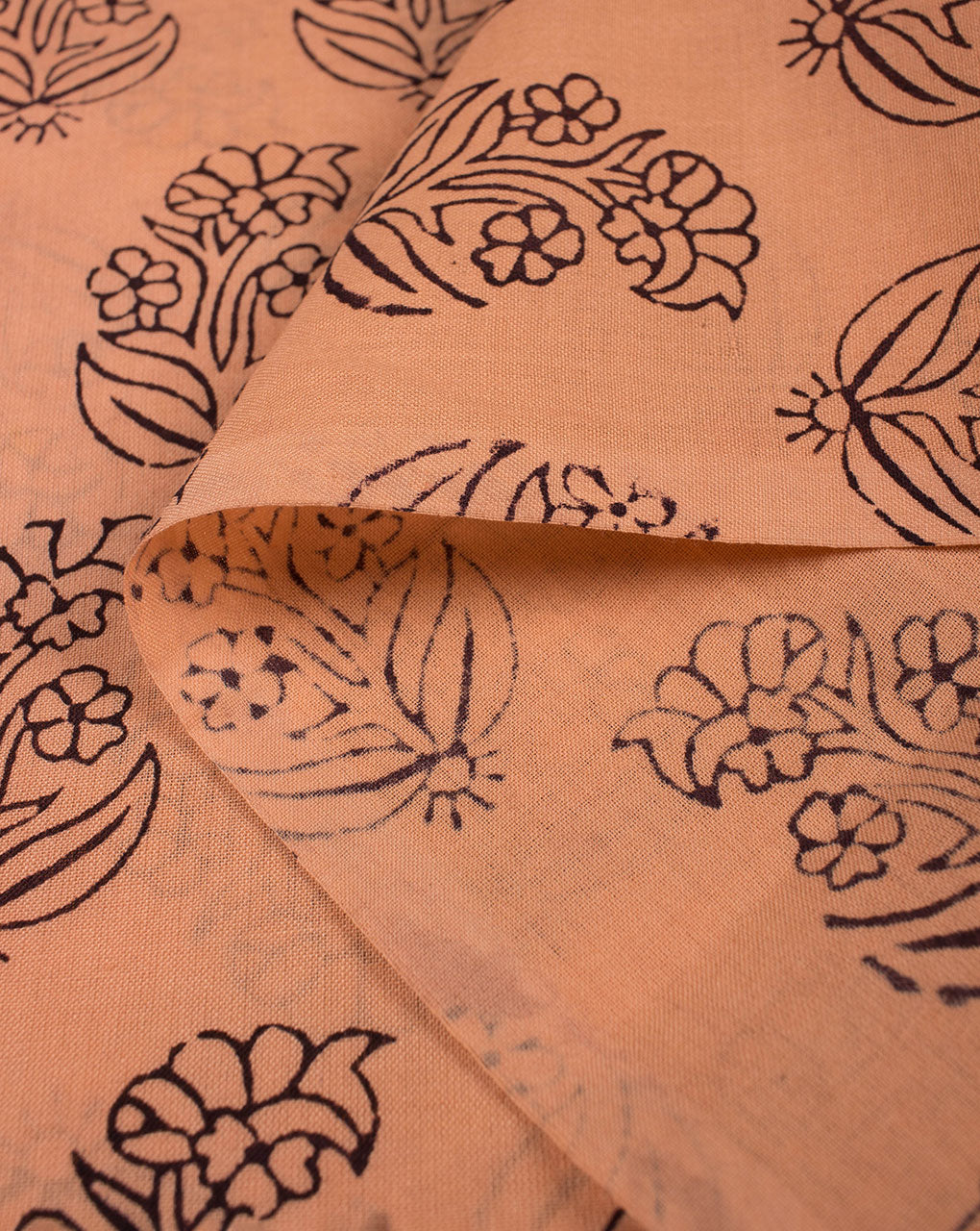 Hand Block Bagh Print Bamboo Cotton Fabric - Fabriclore.com