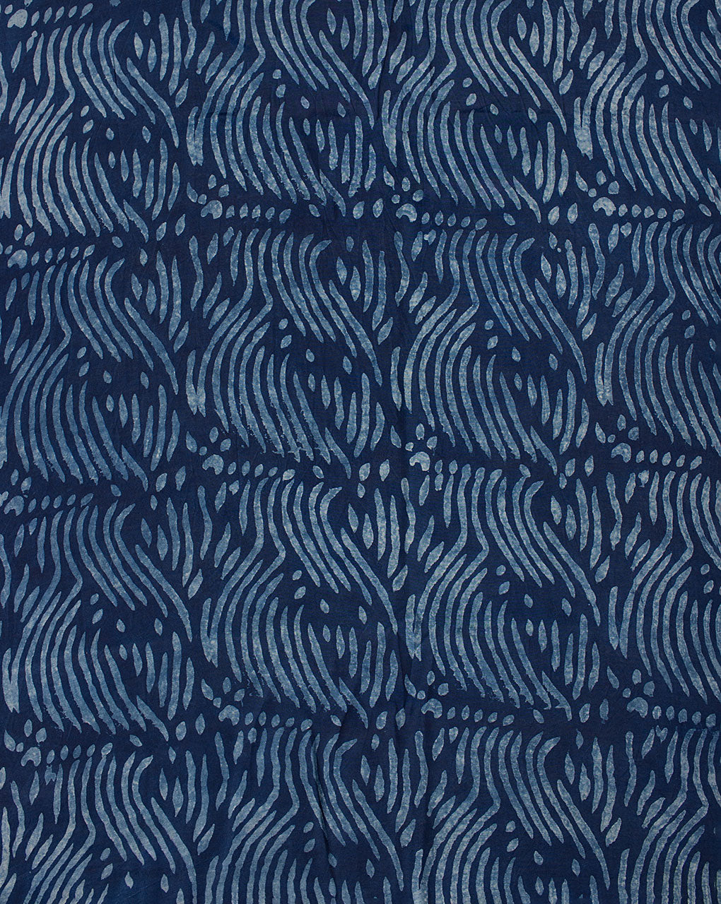 Indigo Hand Block Bemberg Silk Fabric
