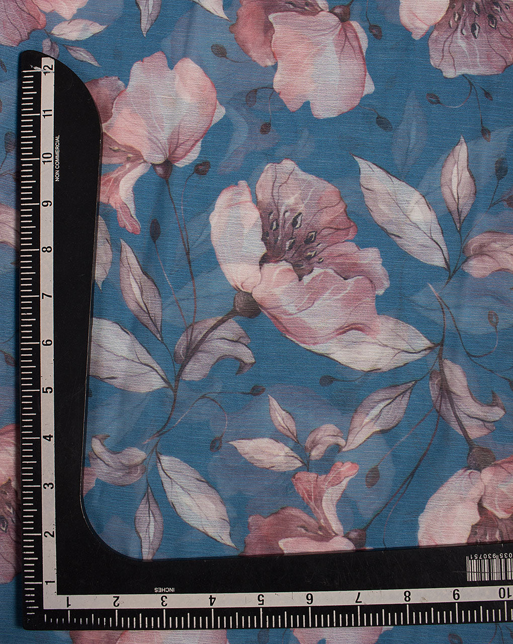 ( Pre Cut 2 MTR ) Digital Print 80 Gram Poly Heavy Chiffon Fabric