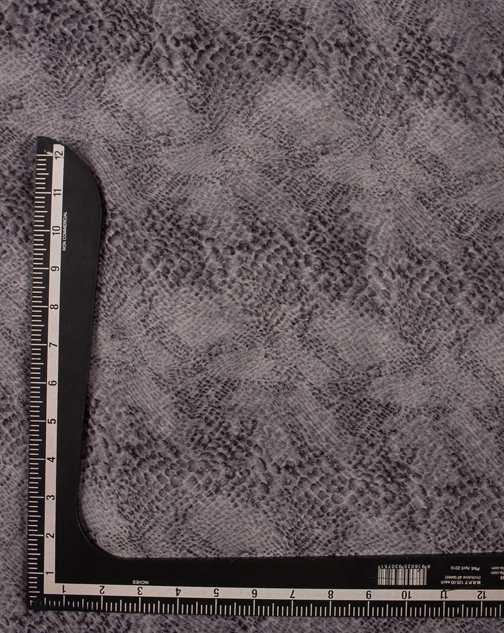 Grey Screen Print Chiffon Fabric - Fabriclore.com