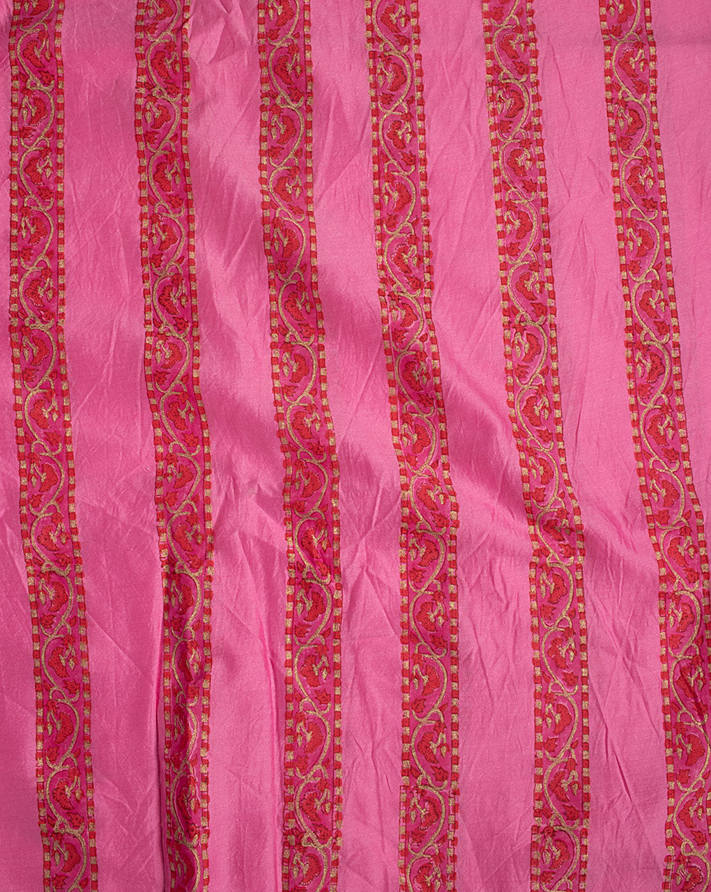 Hand Block Mercerized Chanderi Fabric