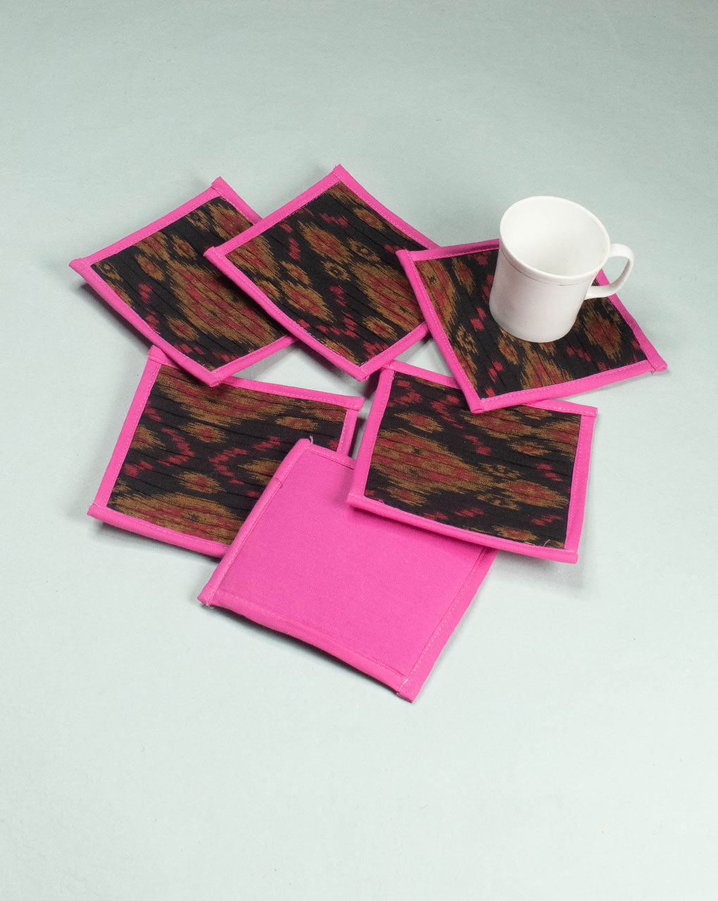 Handmade Cotton Tea Coasters (Set Of 6) - Fabriclore.com