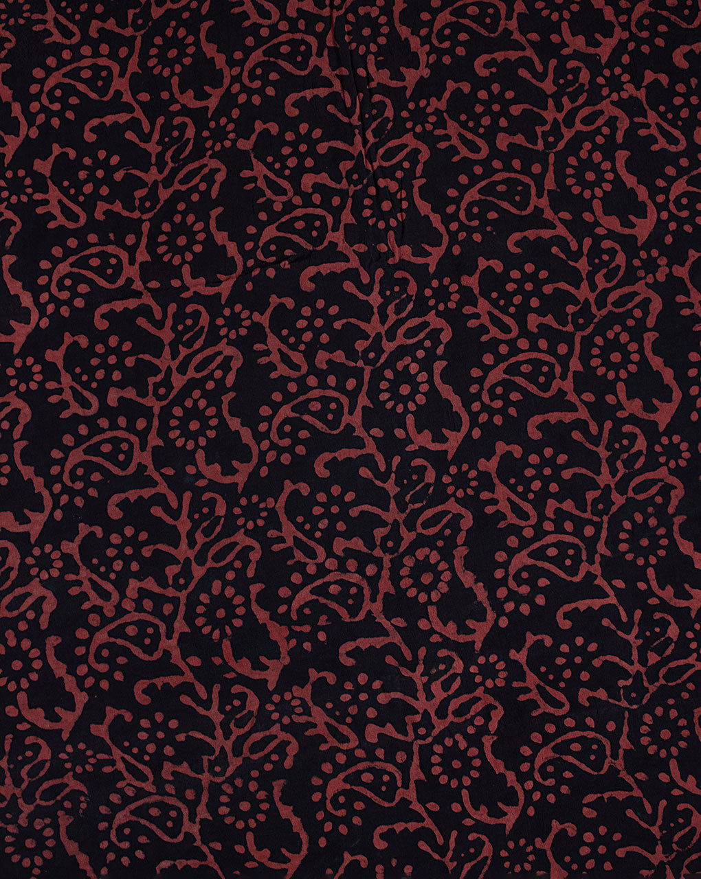 ( Pre Cut 1.75 MTR ) Hand Block Moss Crepe Fabric