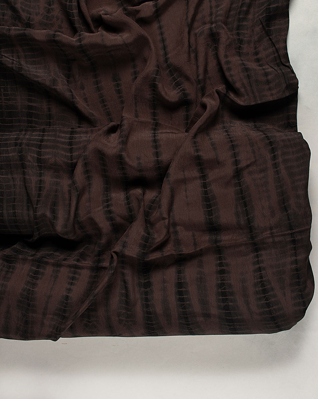 ( Pre Cut 75 CM ) Hand Block Moss Crepe Fabric