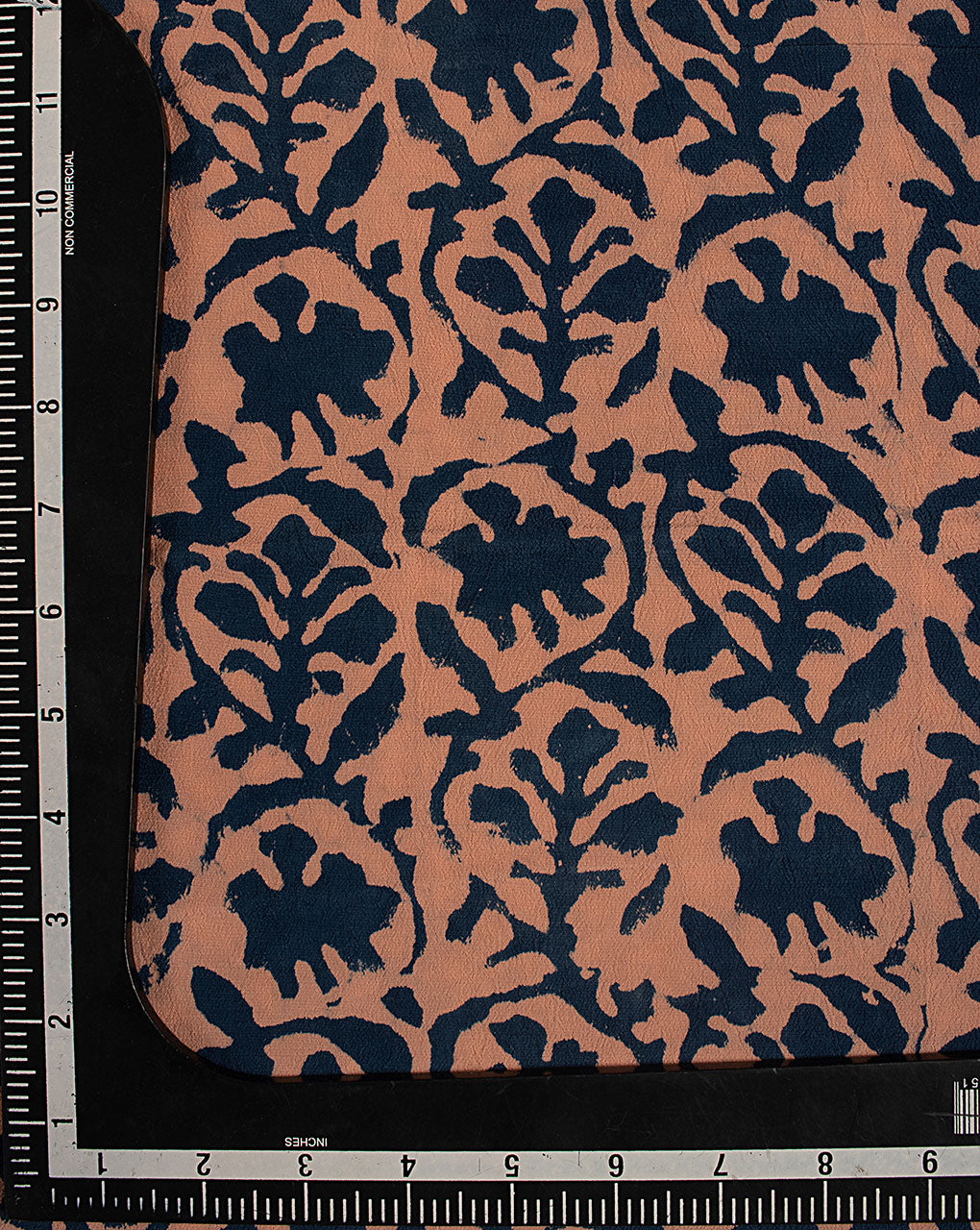 ( Pre Cut 50 CM ) Hand Block Moss Crepe Fabric