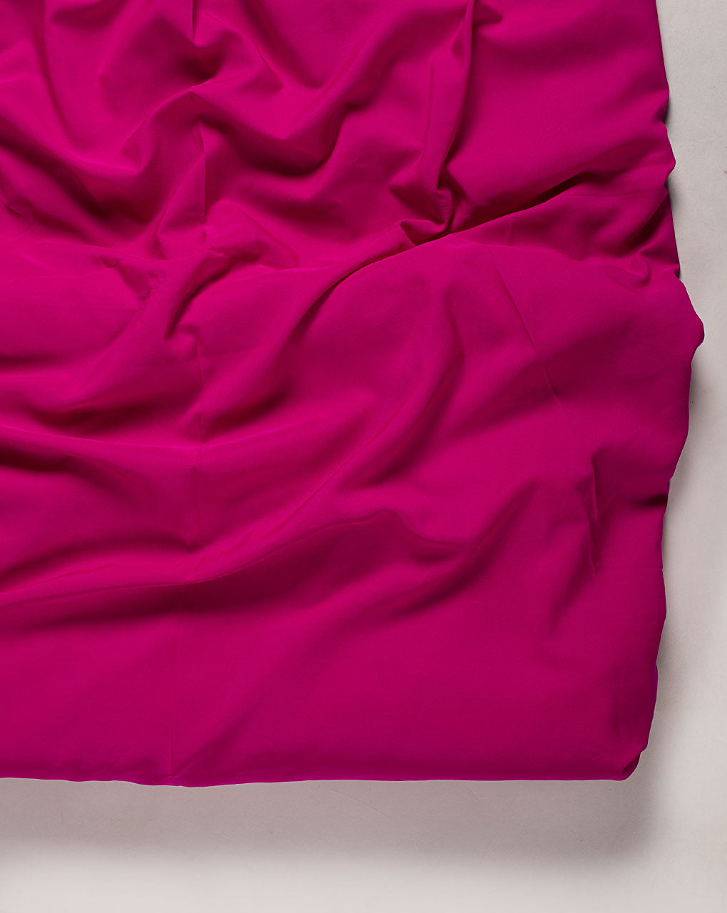 Fuchsia Plain Crepe Fabric