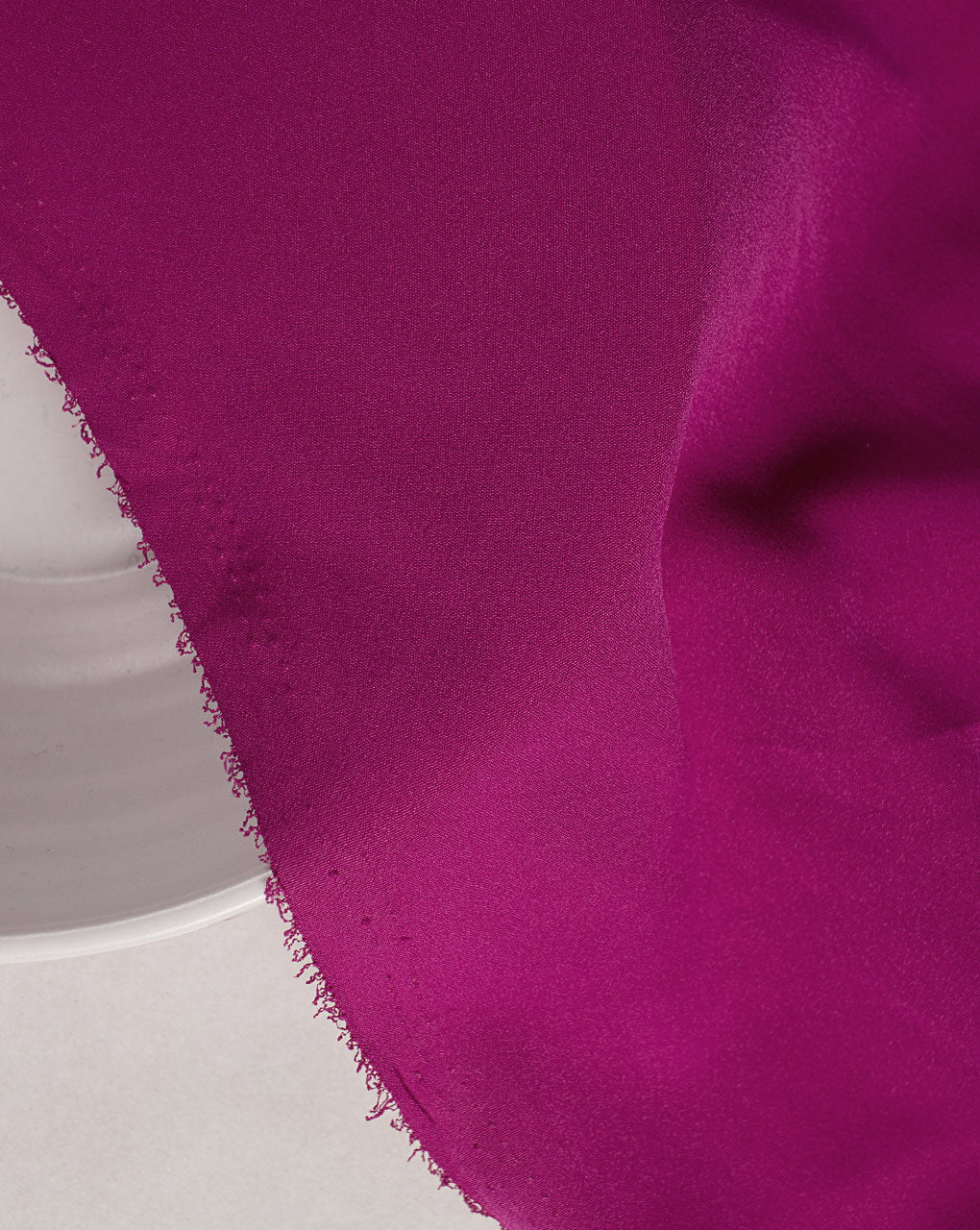 ( Pre Cut 60 CM ) Fuchsia Plain Crepe Fabric