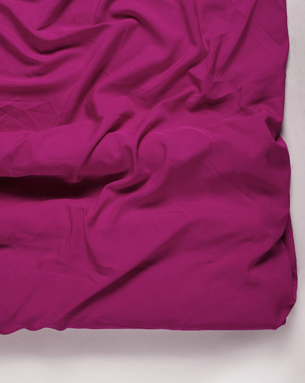 Fuchsia Plain Crepe Fabric