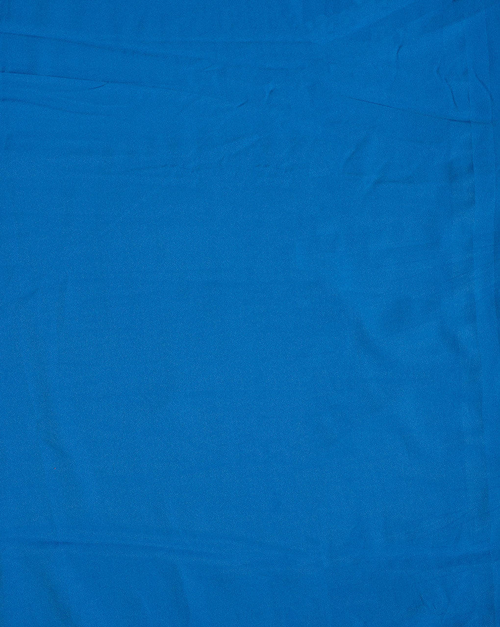 Blue Plain Crepe Fabric