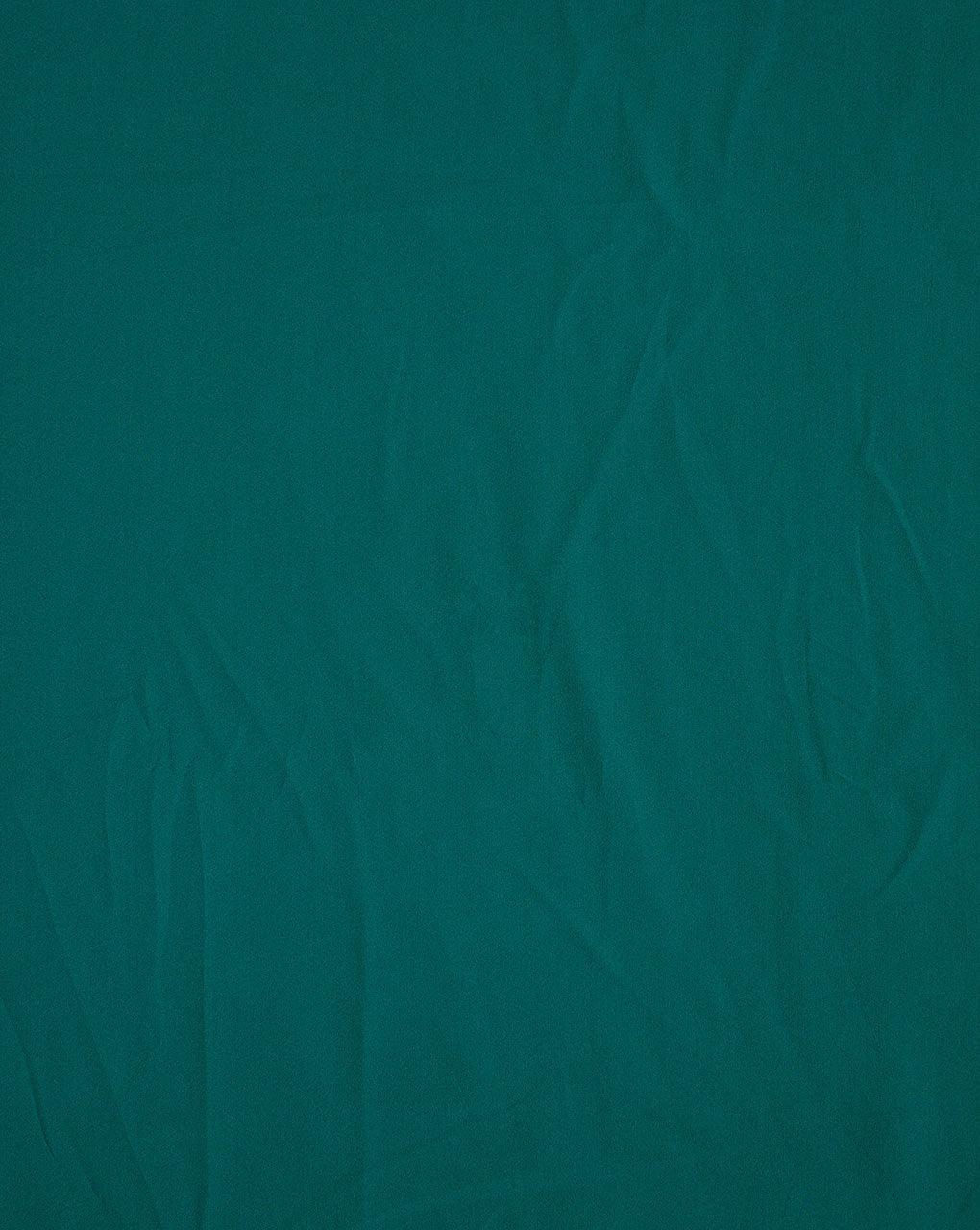 Teal Plain Crepe Fabric