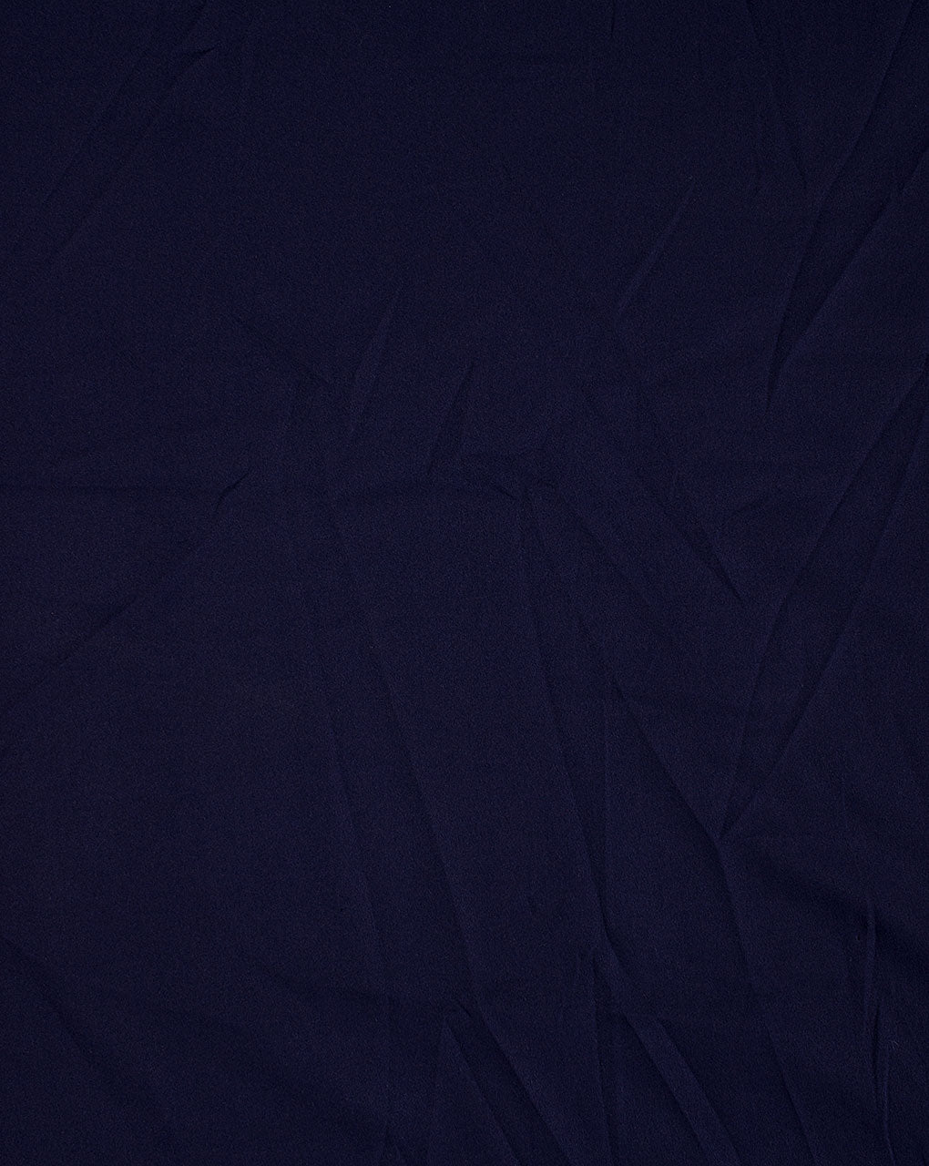 Navy Blue Plain Crepe Fabric