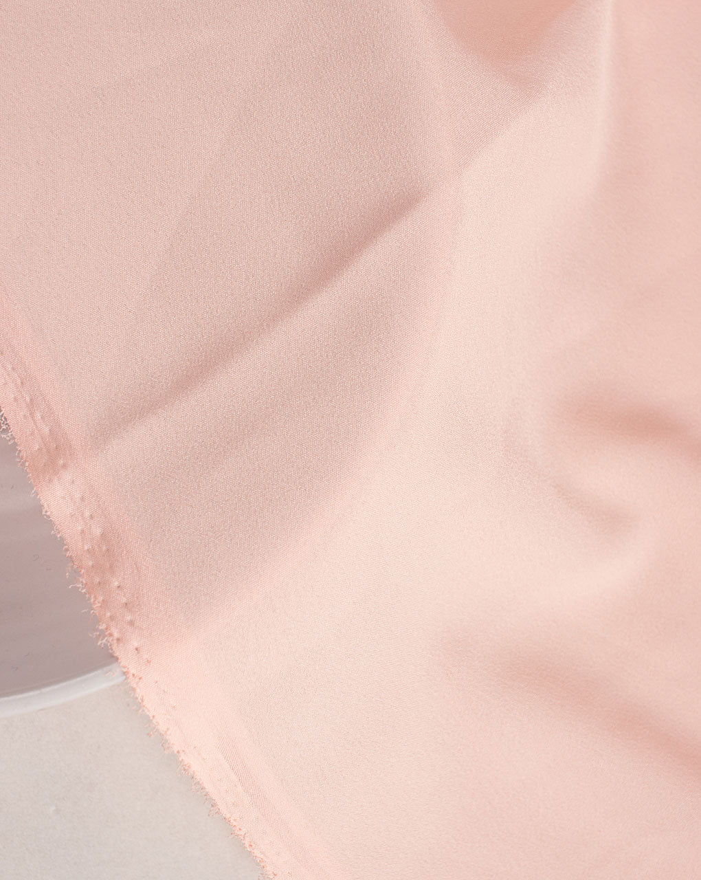 Peach Plain Crepe Fabric