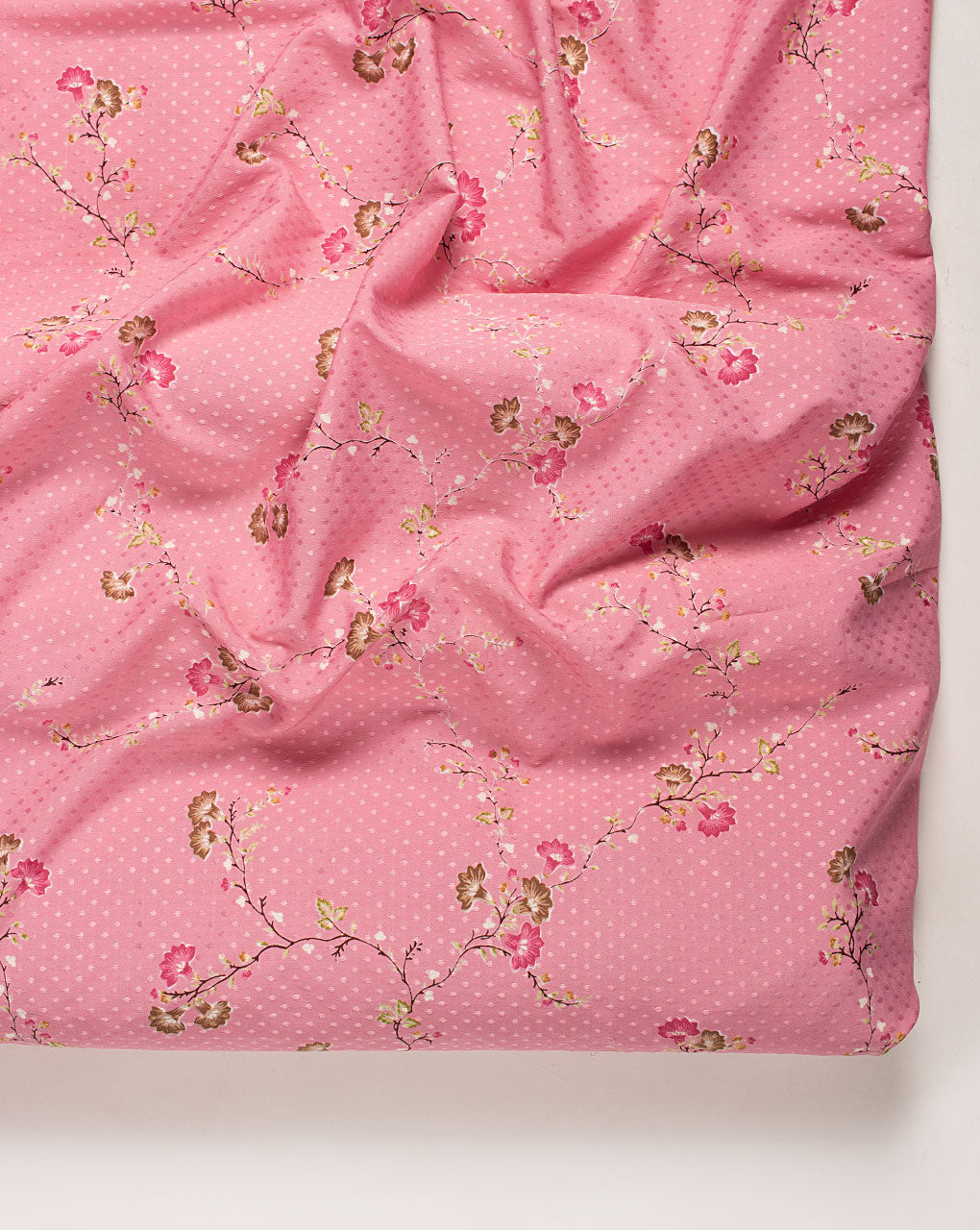 ( Pre Cut 1.5 MTR ) Screen Print Dobby Crepe Fabric