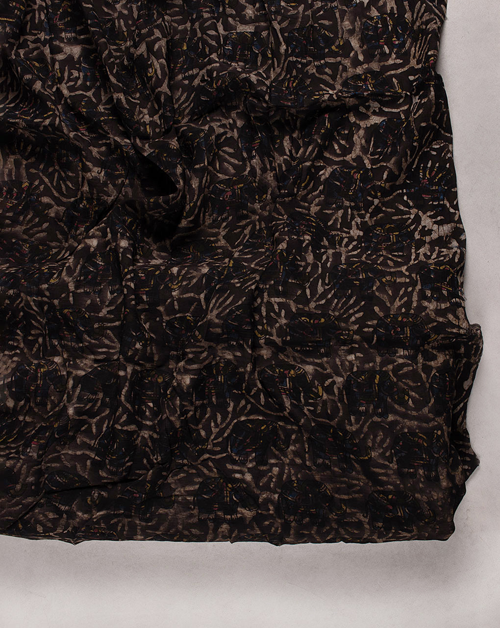 ( Pre Cut 80 CM ) Kashish Hand Block Cotton Silk Fabric