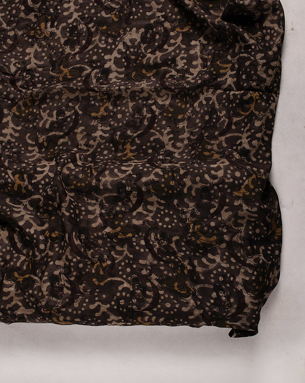 ( Pre Cut 75 CM ) Kashish Hand Block Cotton Silk Fabric