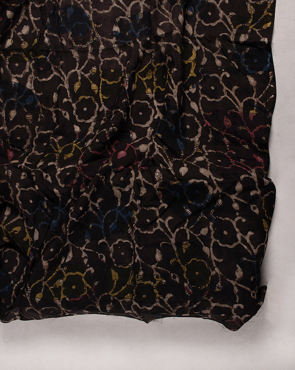 ( Pre Cut 70 CM ) Kashish Hand Block Cotton Silk Fabric
