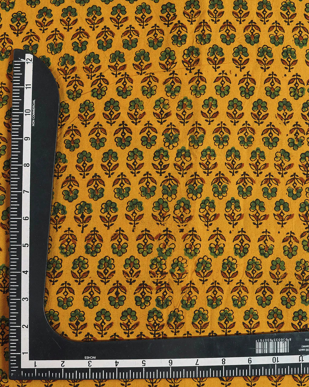 ( Pre Cut 95 CM ) Natural Dye Ajrak Hand Block Cotton Fabric