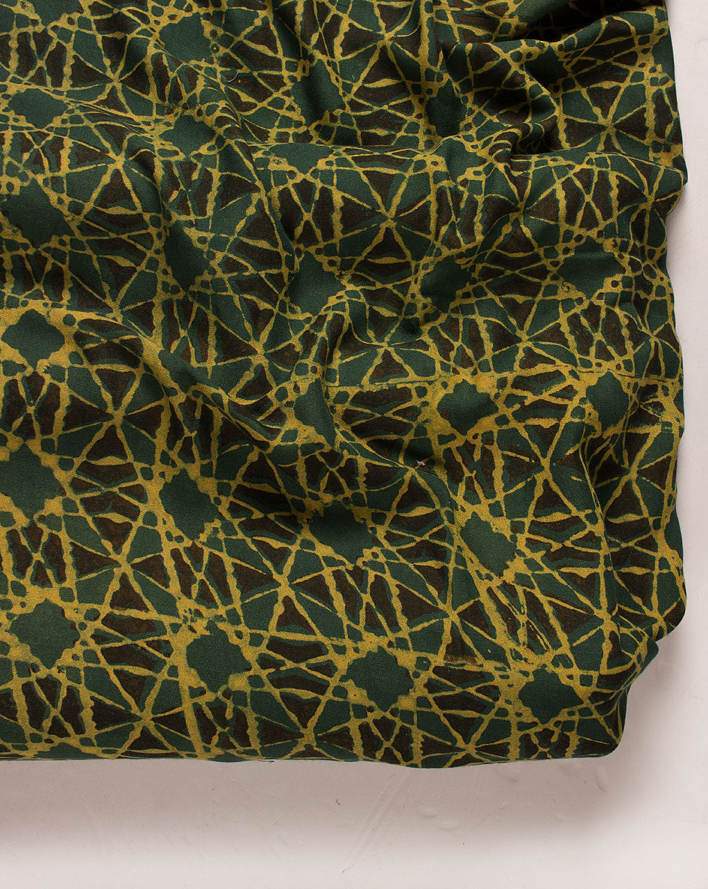 Geometric Akola Hand Block Liva Cotton Fabric - Fabriclore.com