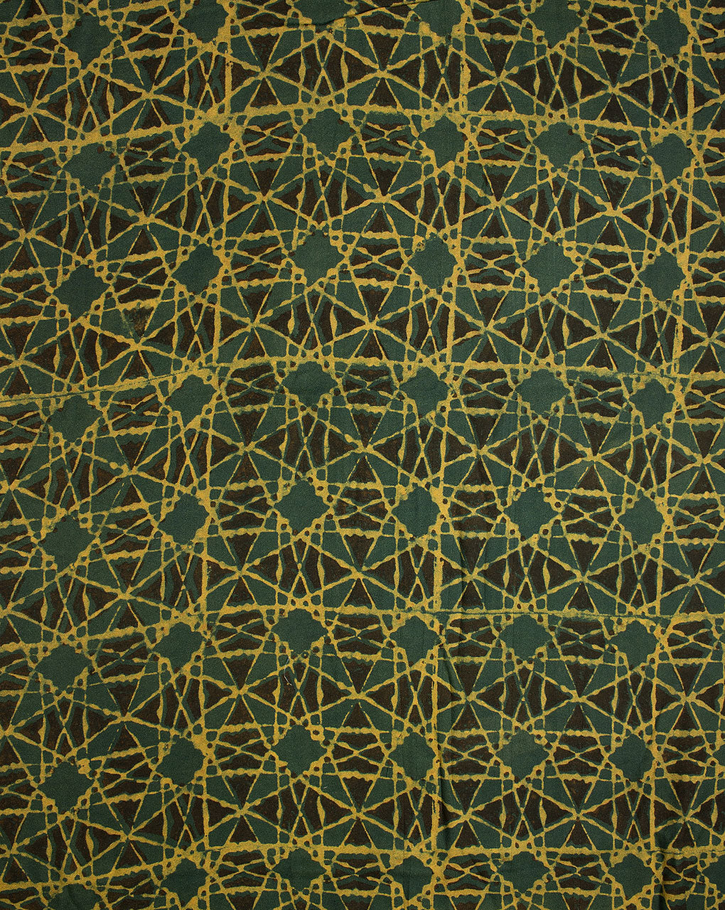 Geometric Akola Hand Block Liva Cotton Fabric - Fabriclore.com