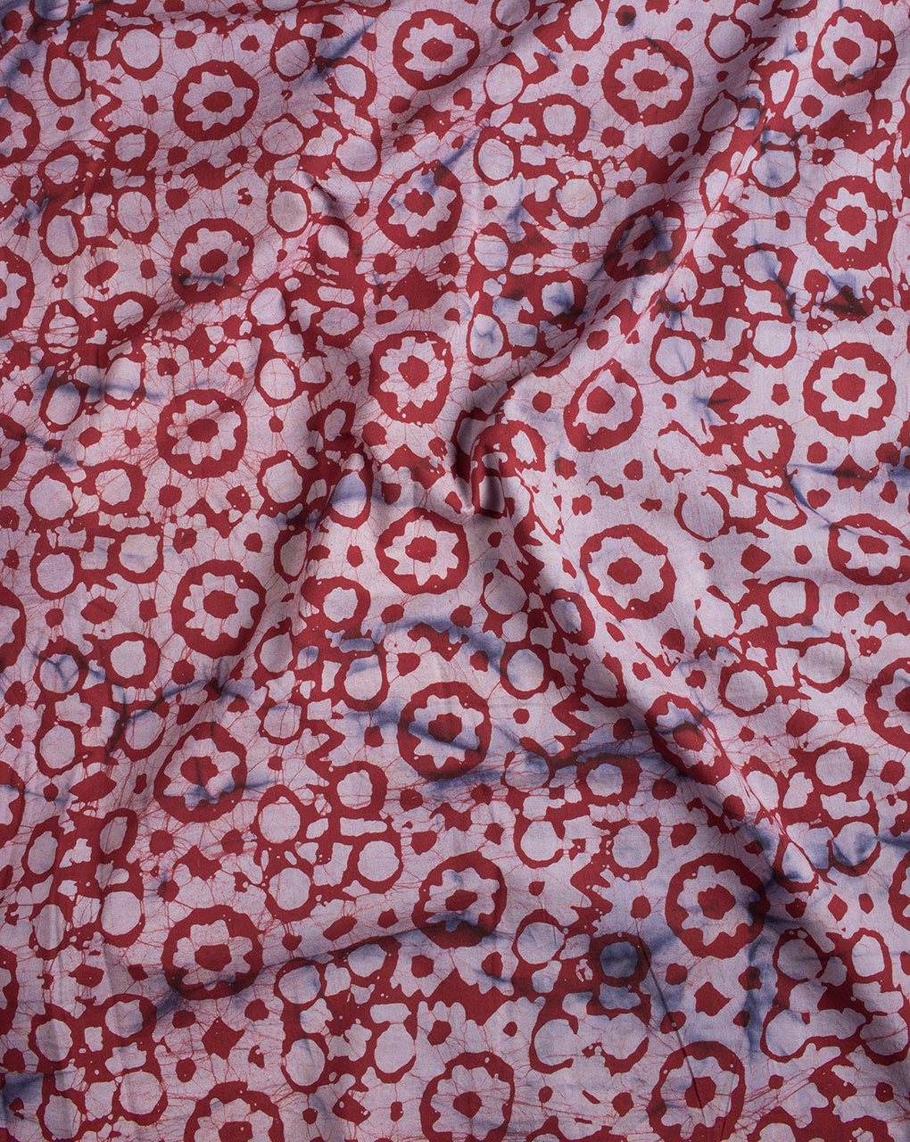 Floral Wax Batik Hand Block Cotton Fabric - Fabriclore.com