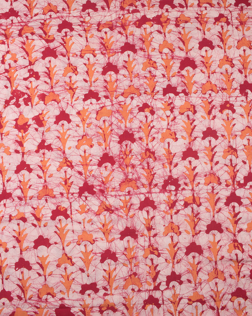Wax Batik Hand Block Cotton Fabric - Fabriclore.com