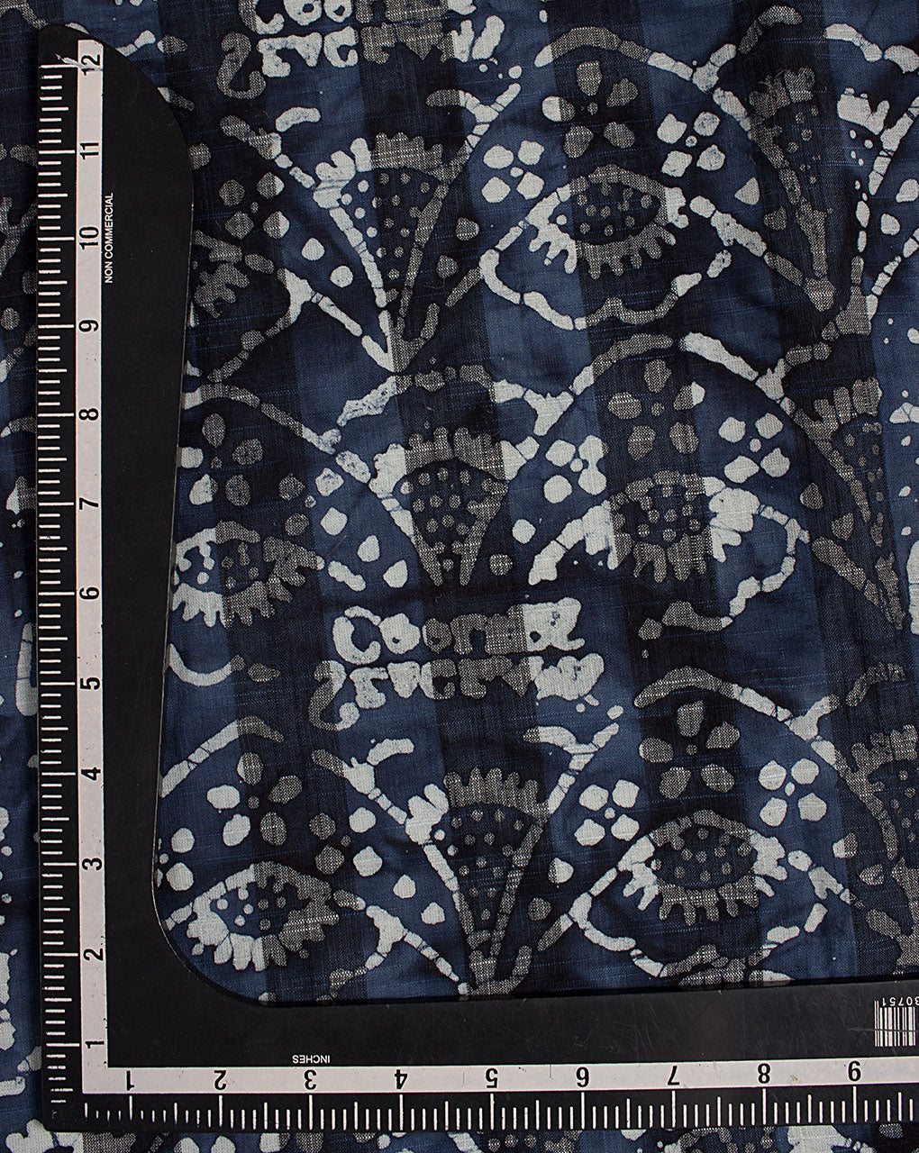 Wax Batik Hand Block Loom Textured Slub Cotton Fabric