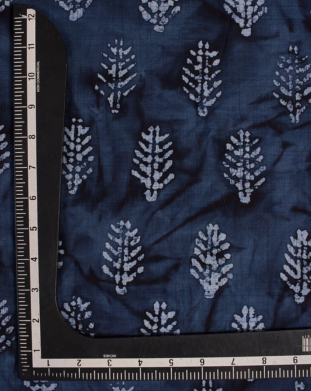 ( Pre Cut 65 CM ) Wax Batik Hand Block Loom Textured Cotton Fabric