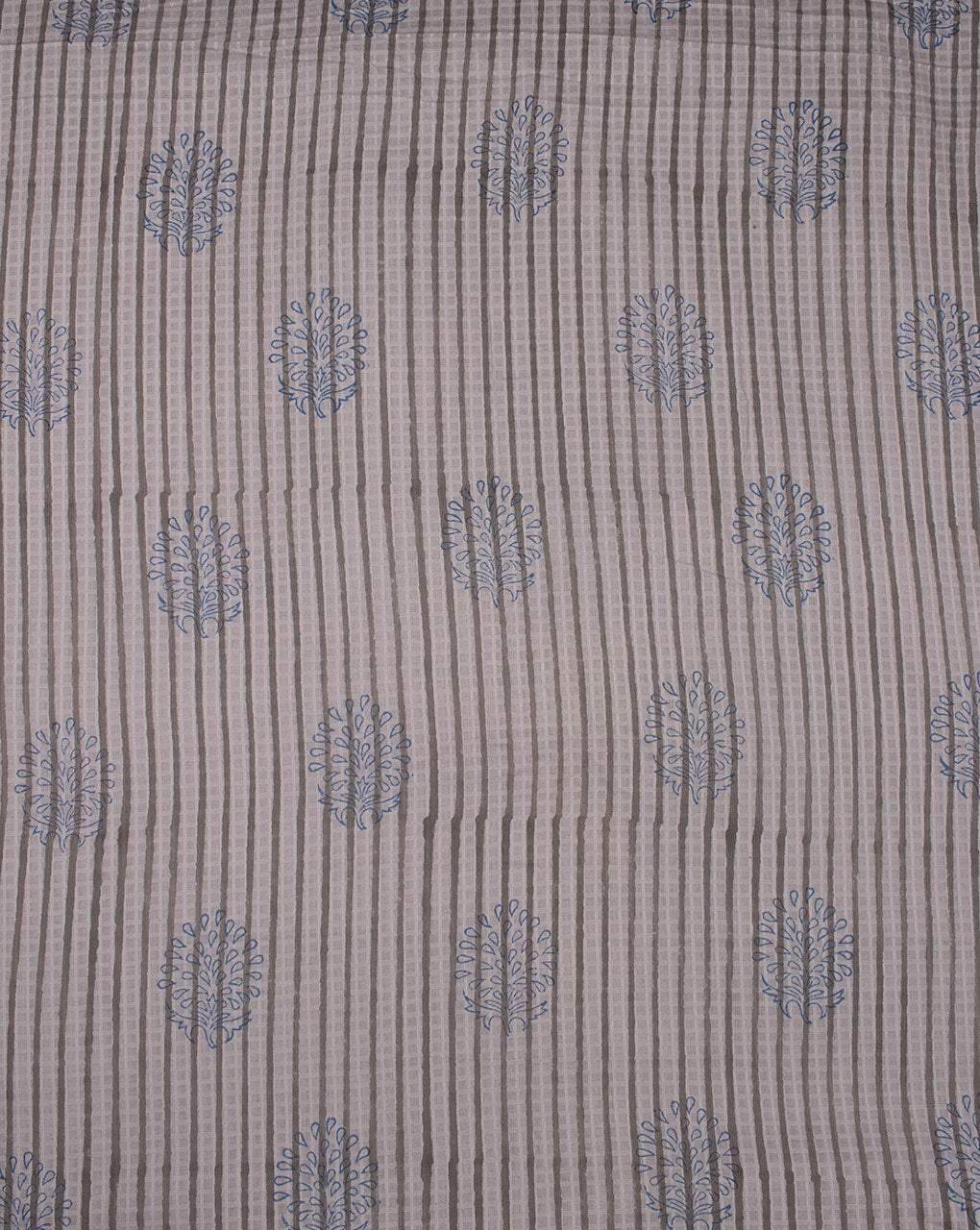 Hand Block Dobby Cotton Fabric - Fabriclore.com