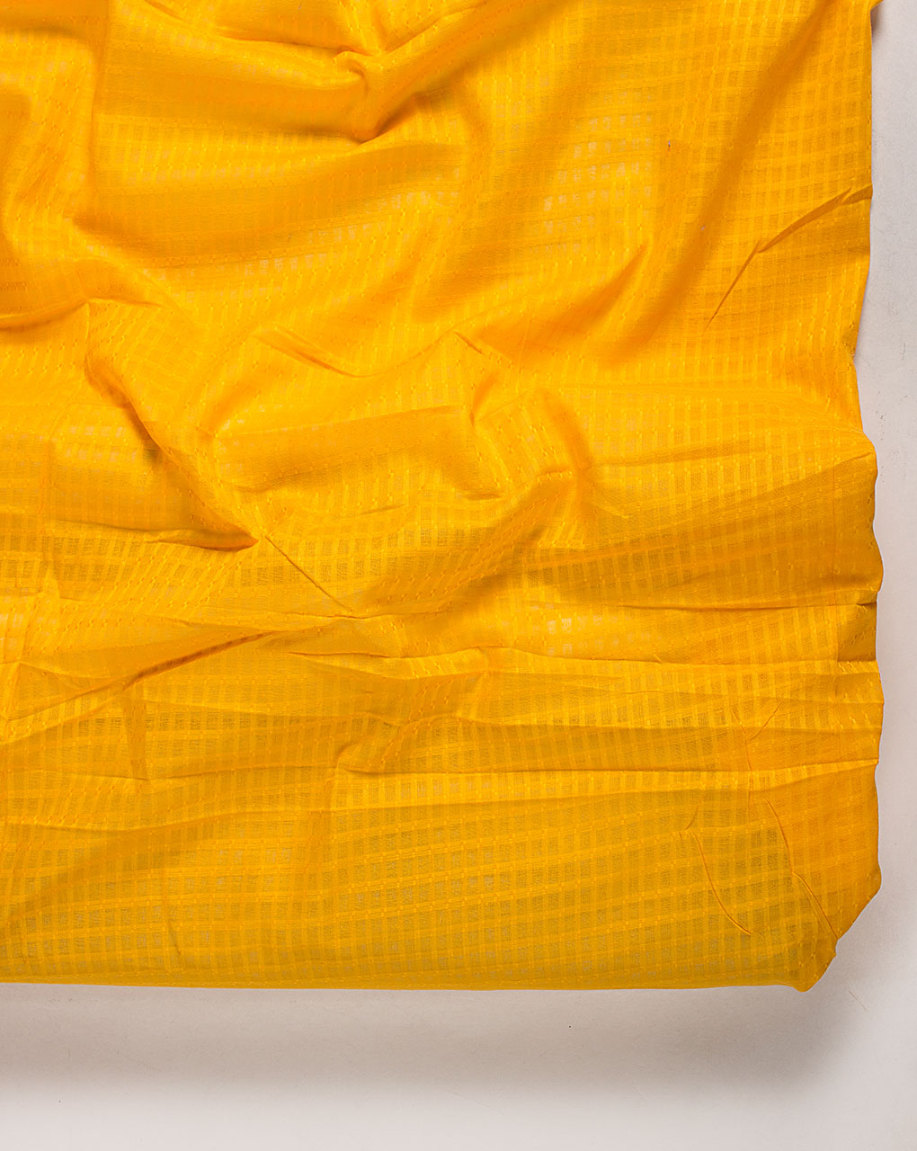 Yellow Dobby Cotton Fabric