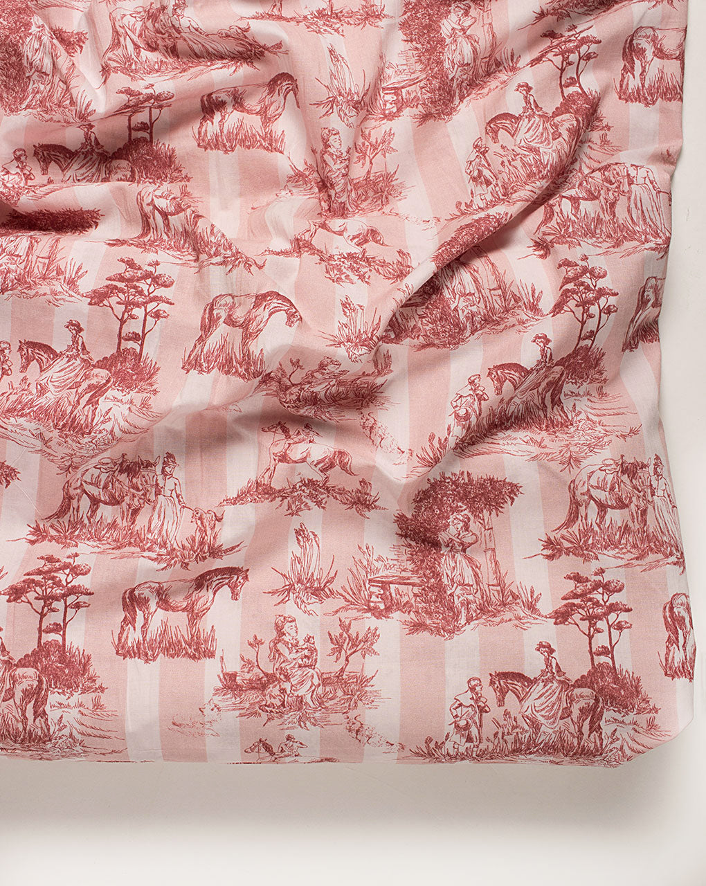 ( Pre Cut 80 CM ) Toile Digital Print Certified Organic Cotton Fabric