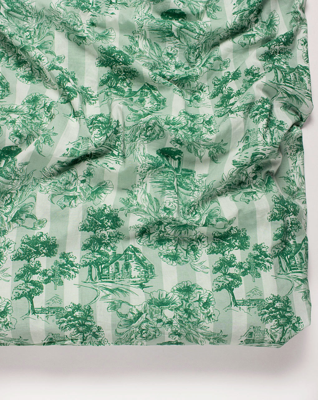( Pre Cut 1.5 MTR ) Toile Digital Print Certified Organic Cotton Fabric