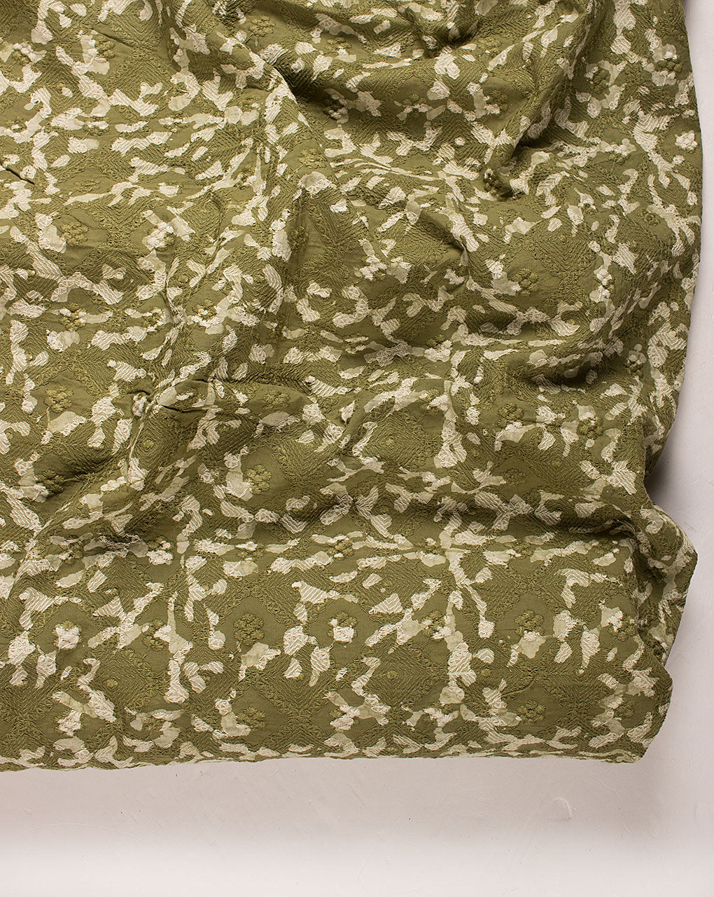 Dabu Hand Block Embroidered Cotton Fabric ( Width 54 Inch ) - Fabriclore.com