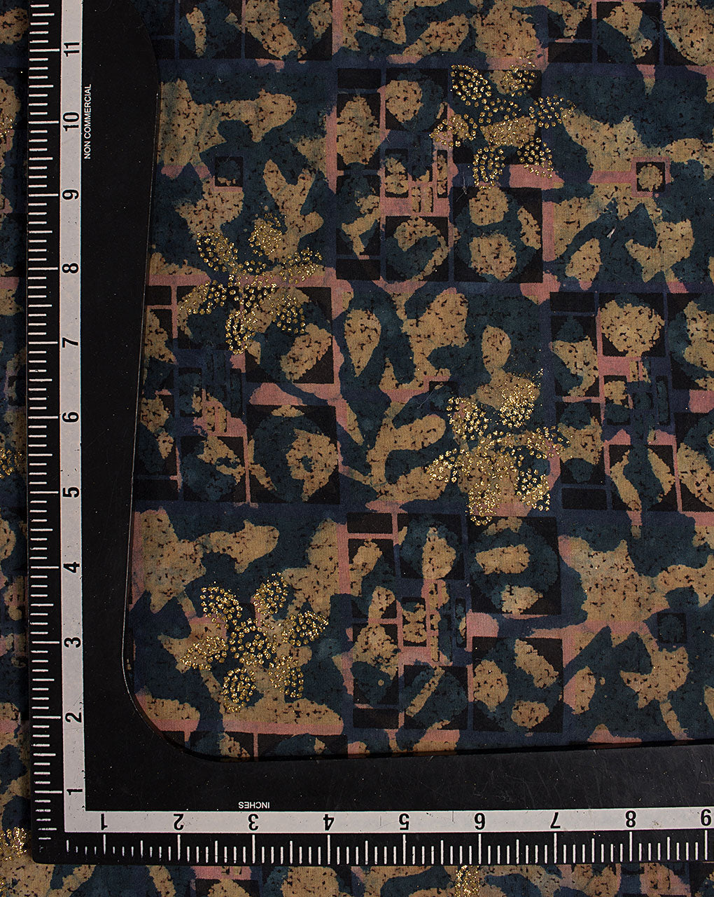 ( Pre Cut 70 CM ) Gold Block Cotton Fabric