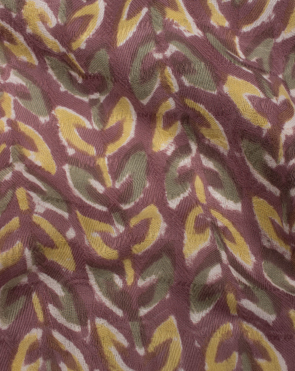 Graphite Grey Yellow Floral Pattern Rapid Print Hand Block Dobby Cotton Fabric - Fabriclore.com
