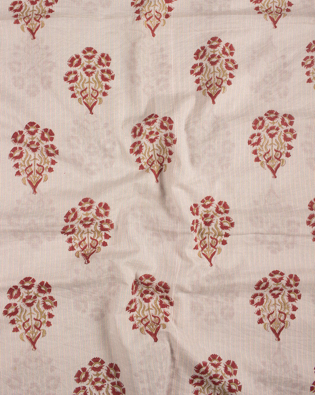 Hand Block Lurex Cotton Fabric - Fabriclore.com
