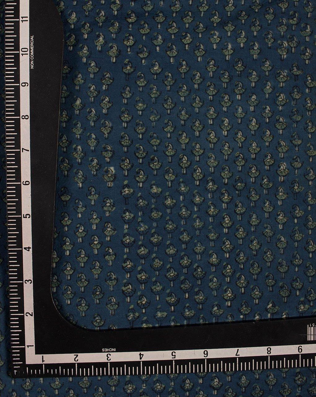 ( Pre-Cut 1.25 MTR ) Authentic Fadat Hand Block Natural Dye Cotton Fabric - Fabriclore.com
