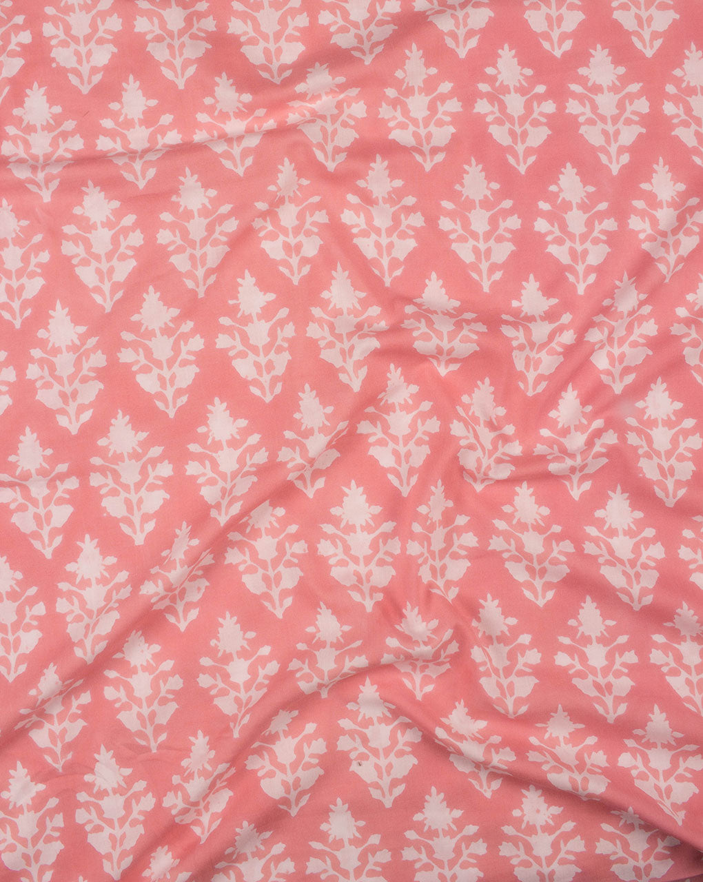 Pink City Rapid Hand Block Lizzy Bizzy Fabric - Fabriclore.com