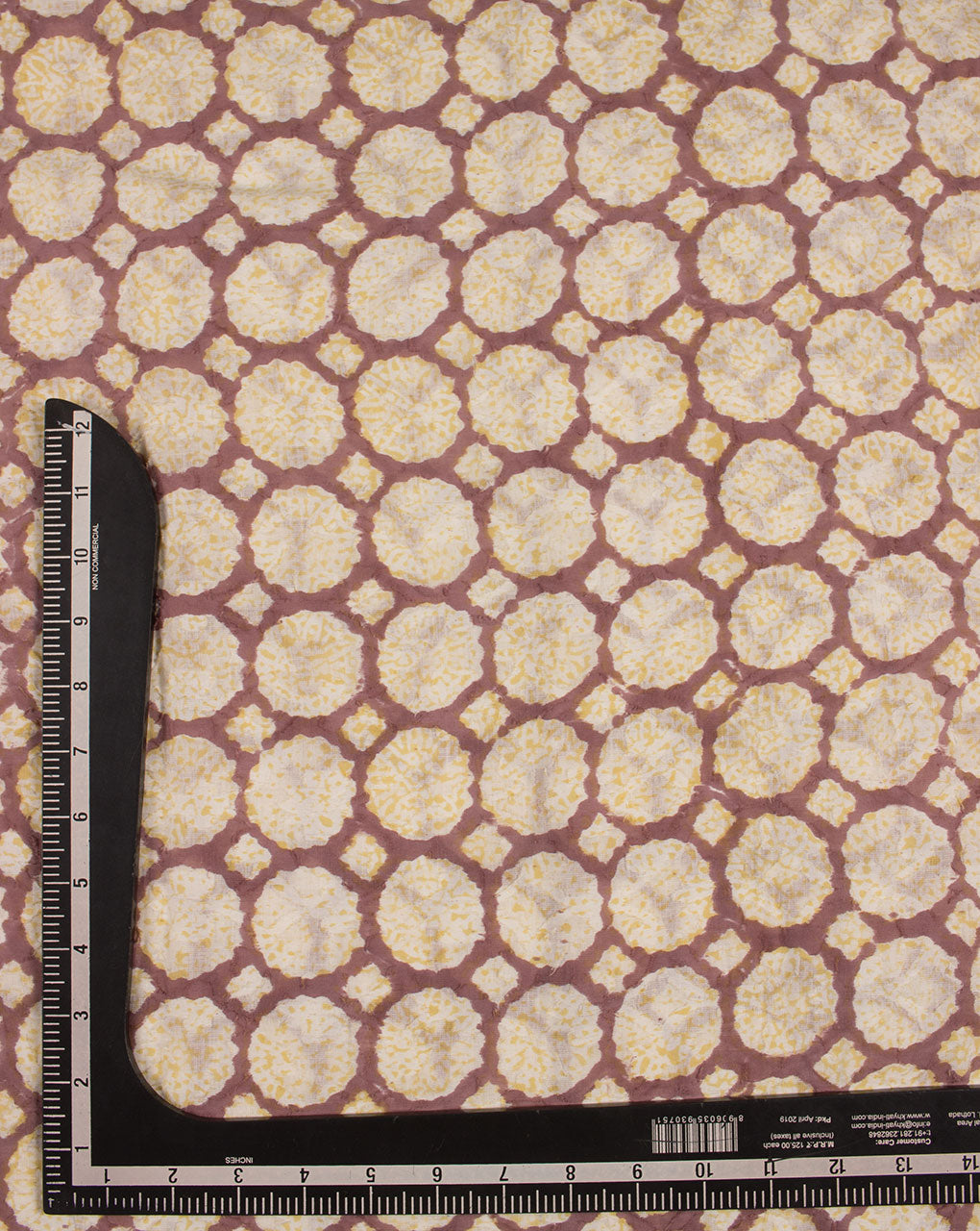 Rapid Hand Block Jacquard Cotton Fabric - Fabriclore.com