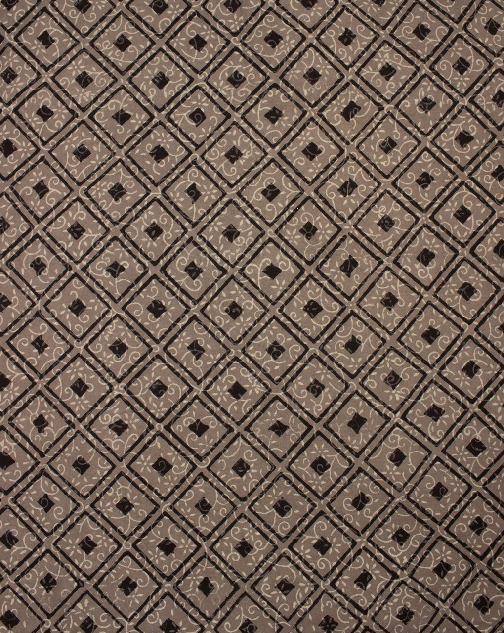 Hand Block Pure Handloom Twill Cotton Fabric - Fabriclore.com