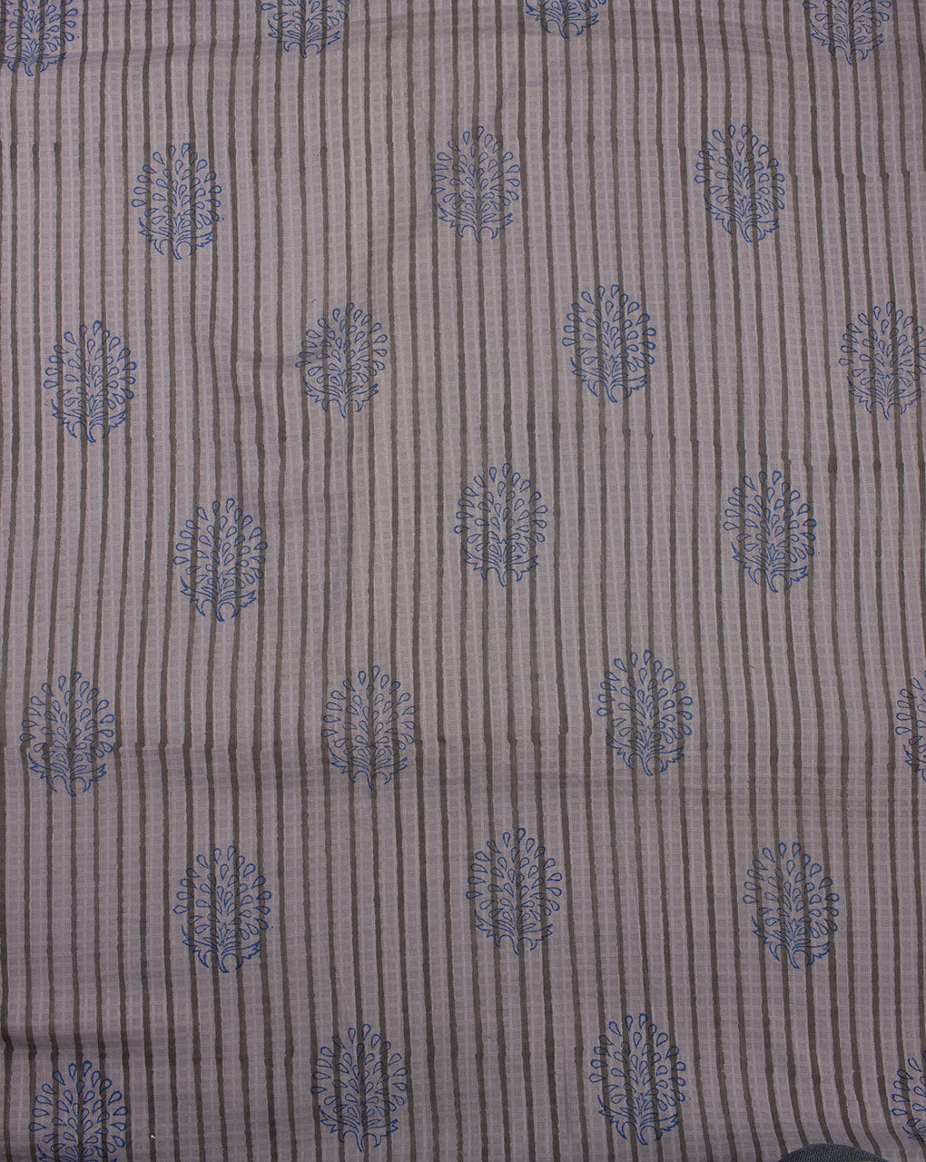 Dobby Hand Block Cotton Fabric - Fabriclore.com