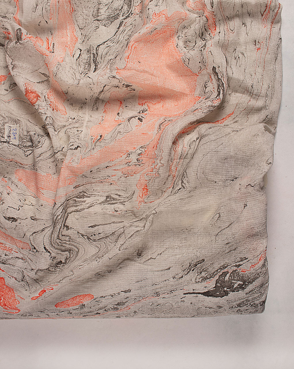 ( Pre Cut 80 CM ) Marble Print Dobby Cotton Fabric