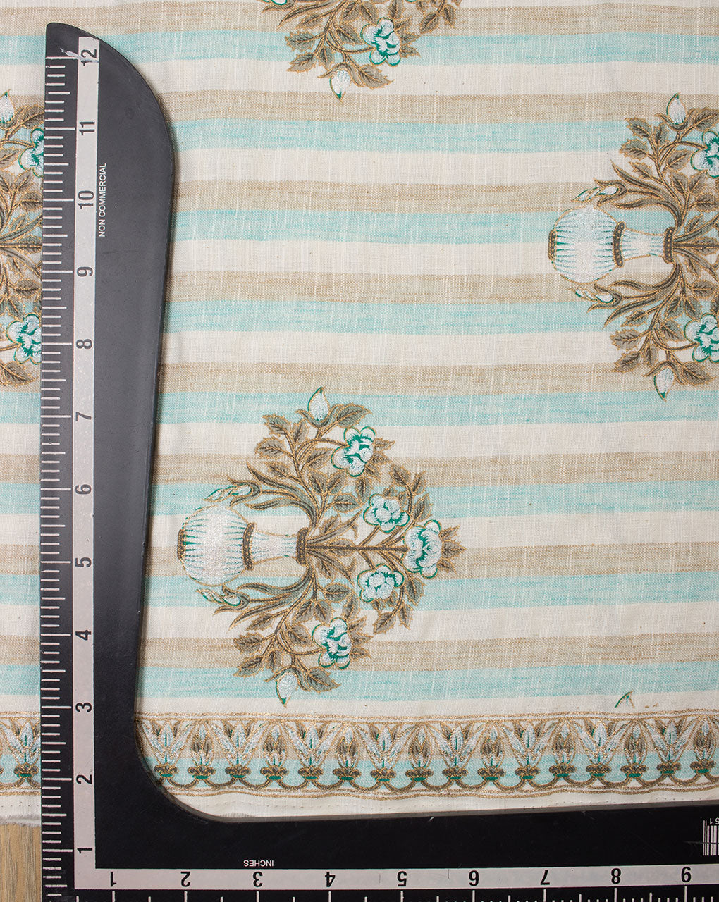 Woven Loom Textured Foil Screen Print Cotton Fabric - Fabriclore.com