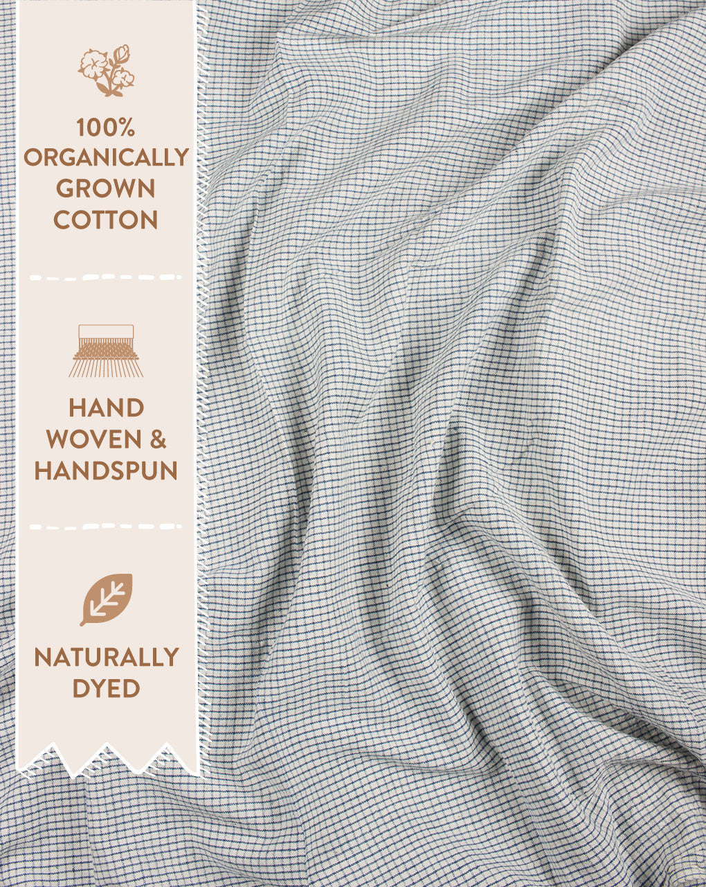 Handwoven Handspun Organic Kala Cotton Fabric - Fabriclore.com
