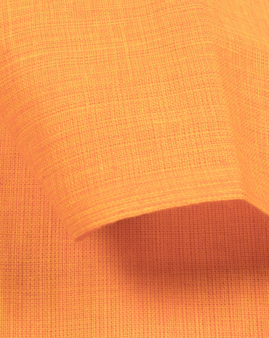 Orange Plain Loom Textured Cotton Fabric - Fabriclore.com