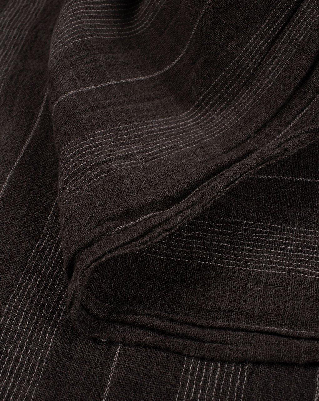 ( Pre-Cut 1.25 MTR ) Stripes Handwoven Organic Kala Cotton Fabric - Fabriclore.com