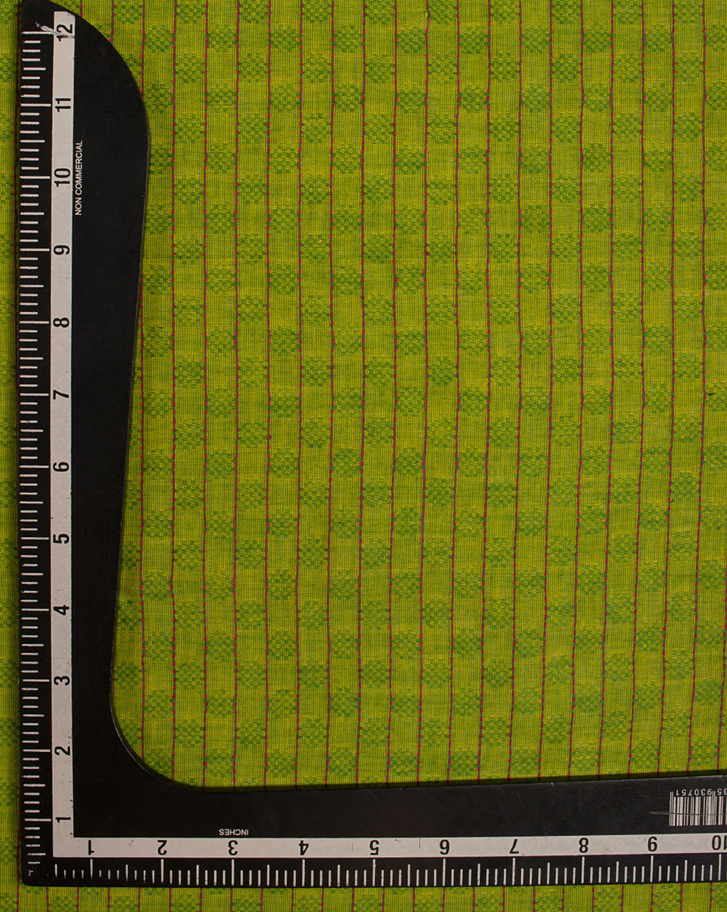( Pre Cut 1.5 MTR ) Stripes Woven Dobby Loom Textured Cotton Fabric