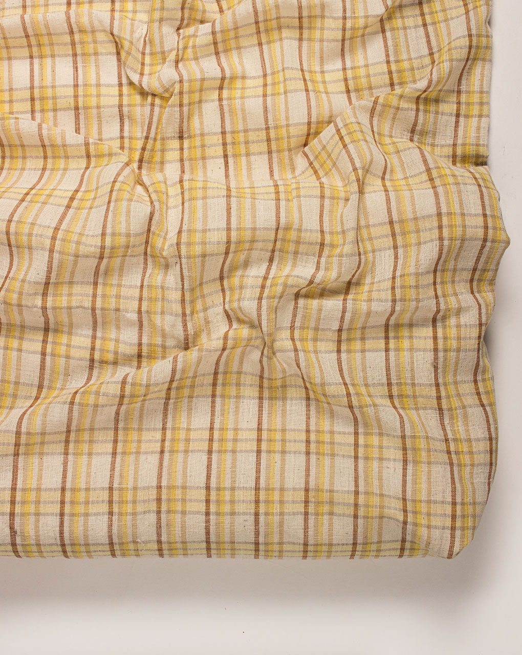 ( Pre Cut 1.25 MTR ) Handwoven Organic Pure Handloom Cotton Fabric