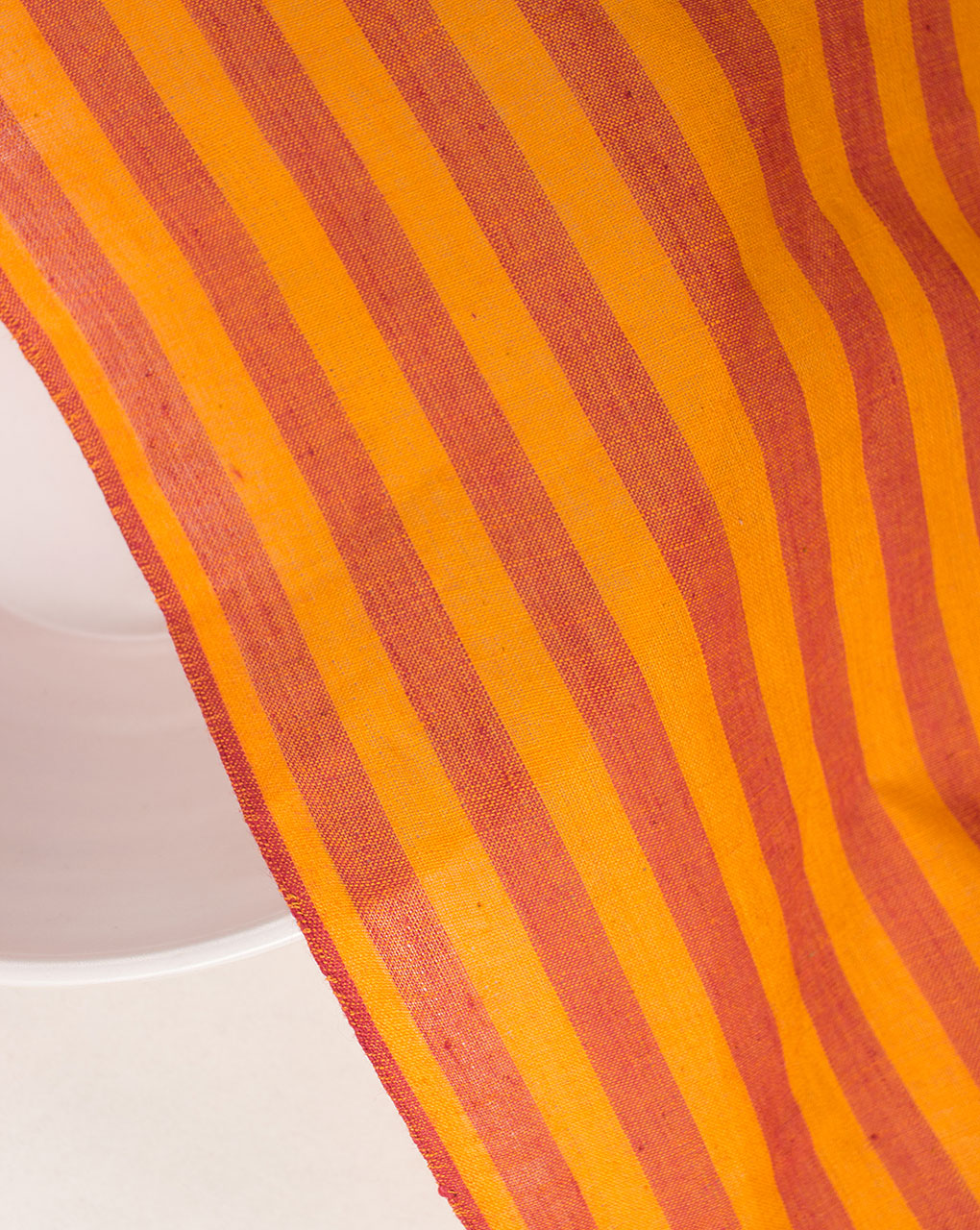 Stripes Loom Textured Cotton Fabric