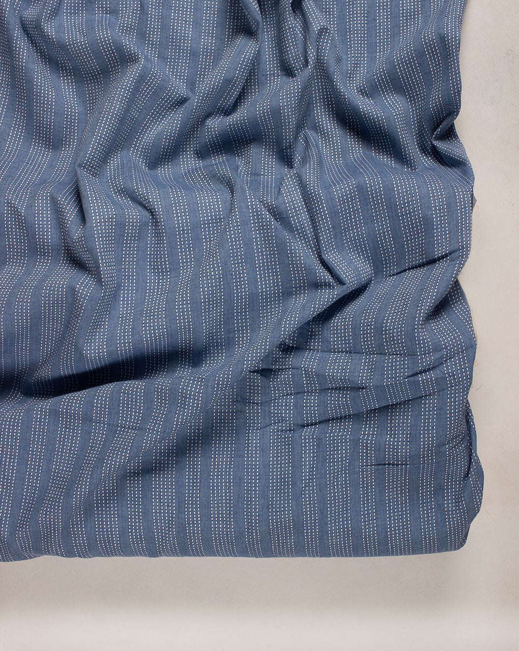 ( Pre Cut 1 MTR ) Kantha Loom Textured Cotton Fabric