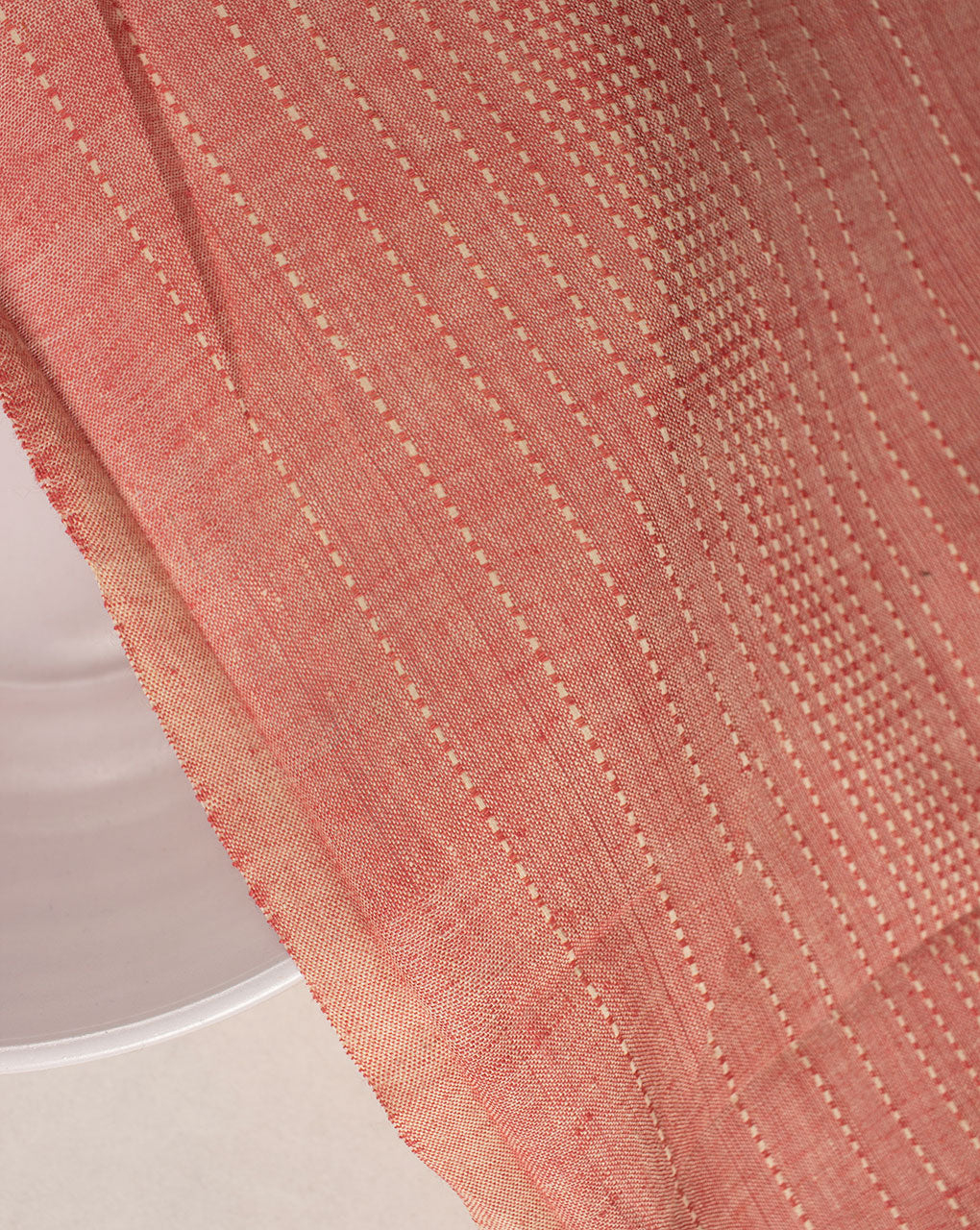 ( Pre Cut 1 MTR ) Kantha Loom Textured Cotton Fabric